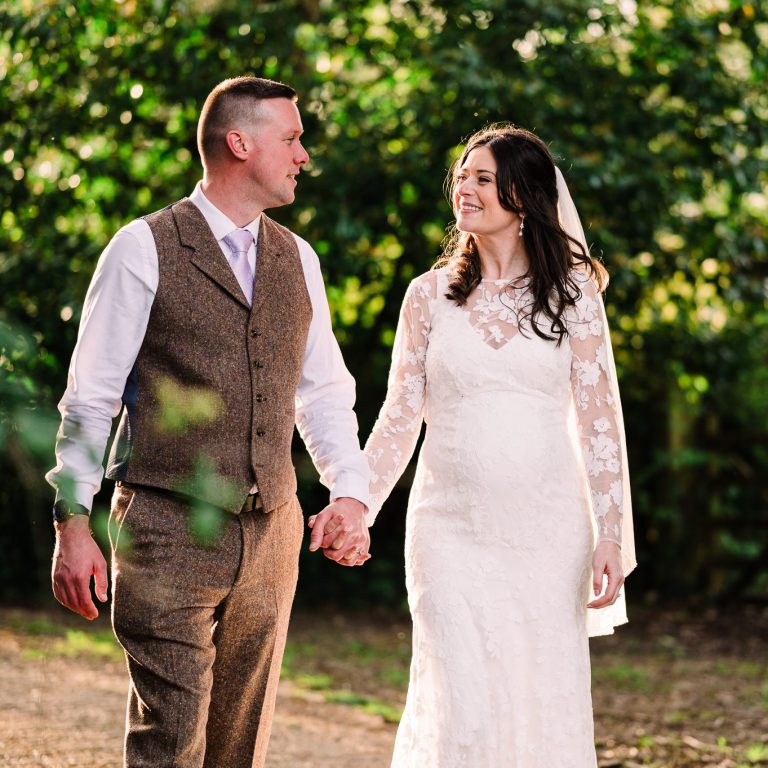 Bride and groom after their Arundel Town Hall wedding